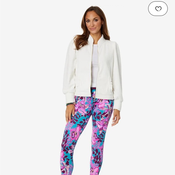 Illy Pulitzer Cabello Fleece Zip Up- wore once Size M - Picture 2 of 7